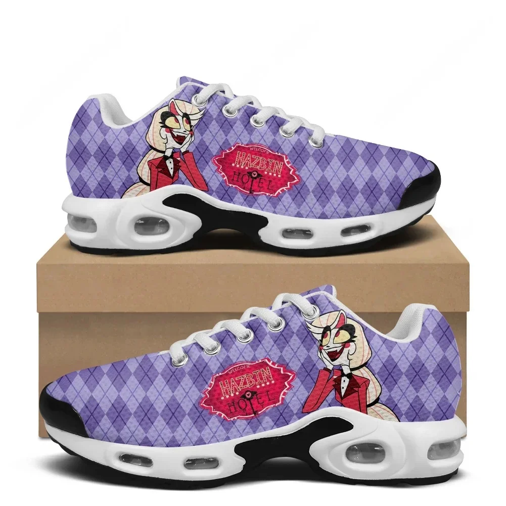 Men Shoes H&M - H-Hazbin ホテルエアクッションスポーツスニーカー素敵なアニメ靴男性女性ティーンエイジャー高品質履物カスタムメイドメッシュスニーカー
