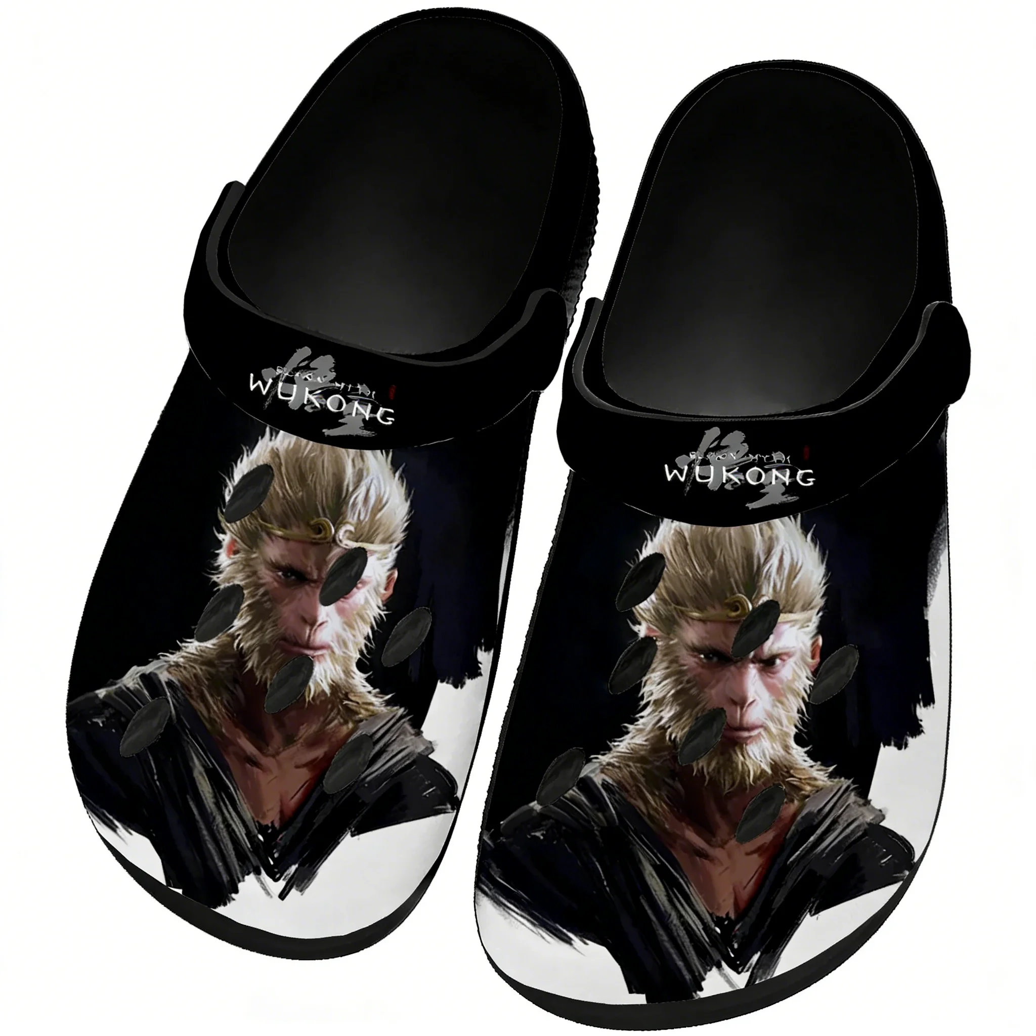 Men Shoes Black - ブラックミス・ウーコン サンダル 女性 ティーンエイジャー ホームファッション ウォーターシューズ