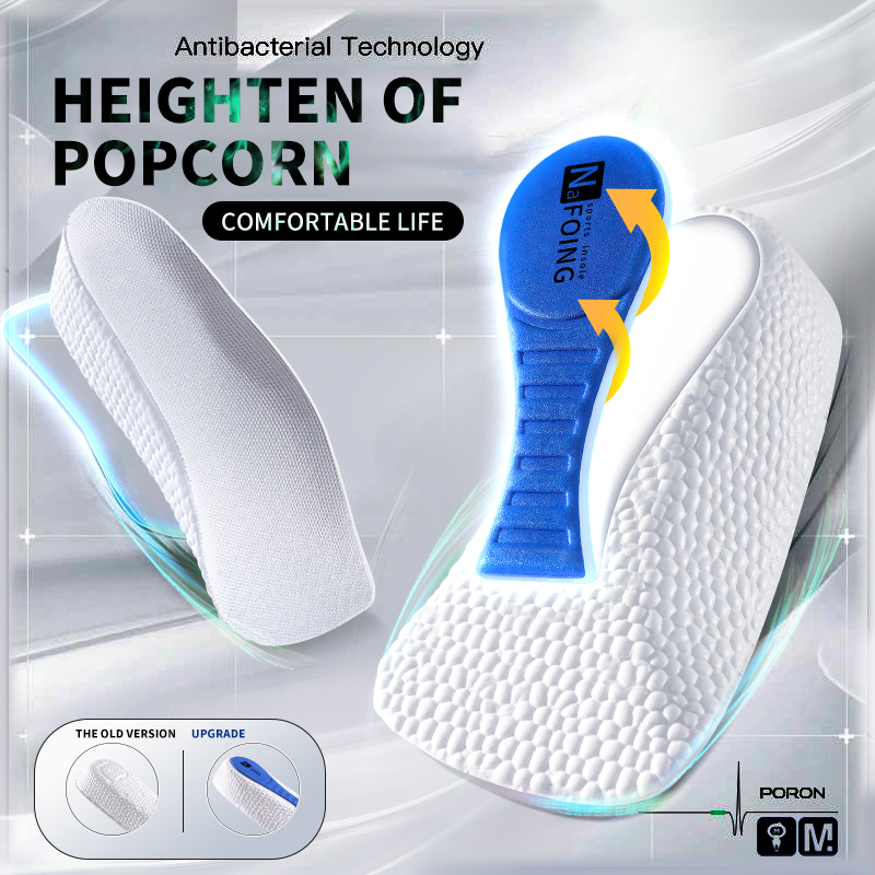 Men'S Shoes With Memory Foam - 低反発身長増加インソール男性女性靴偏平足アーチサポート整形外科インソールスニーカーヒールリフト靴パッド