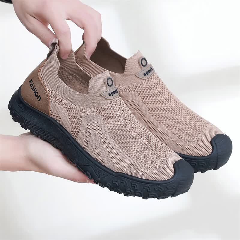 Men'S Shoes Cole Haan - 夏のメンズカジュアルシューズ弾性スリップオンデザイン衝突防止つま先頑丈なソール日常屋外ウォーキング靴