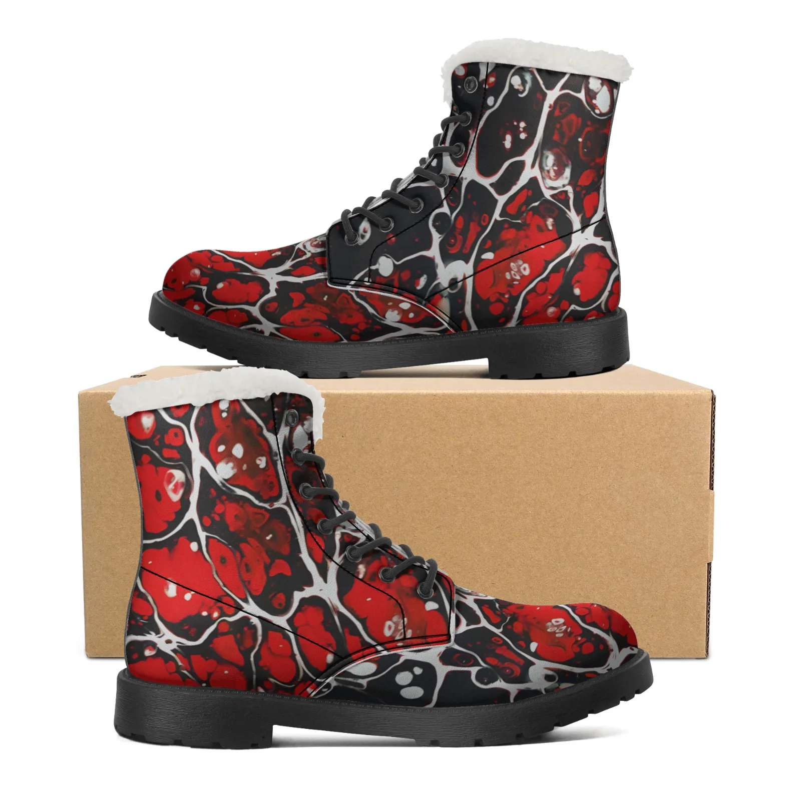 Men Shoes Eu To Us - ファッション豪華なスノーブーツ男性と女性のためのティーンエイジャーシューズカジュアルブーツ軽くて暖かいカップルスノーブーツサイズ EU 35-48