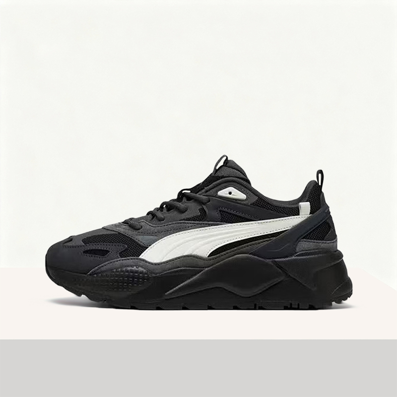 Men'S Shoes Puma Sneakers - プーマ RS-X エフェクト 快適で多用途、ラウンドトゥ、耐久性があり、クッション性のある、男性と女性向けのロートップカジュアルスニーカー – ブラック