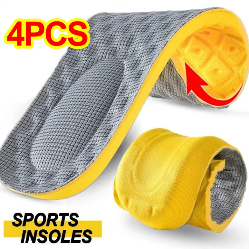 Men'S Shoes With Memory Foam - 低反発靴インソール男性女性高弾性ソフトラテックススポーツシューズインサートインソール通気性マッサージクッションパッド