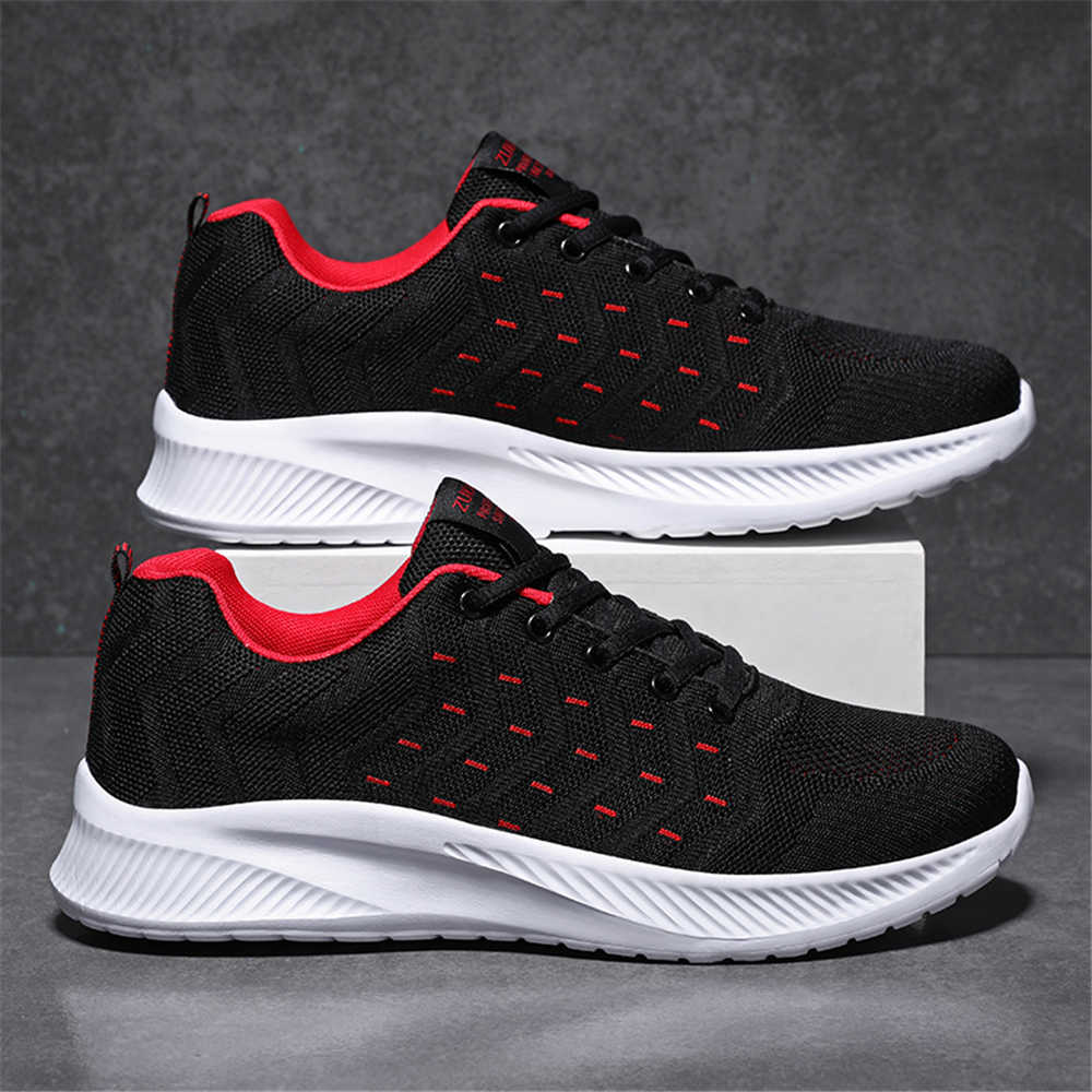 Men Shoes Black - ブラックマッシュ カジュアルスニーカー メンズ ウーブン メンズ 春靴