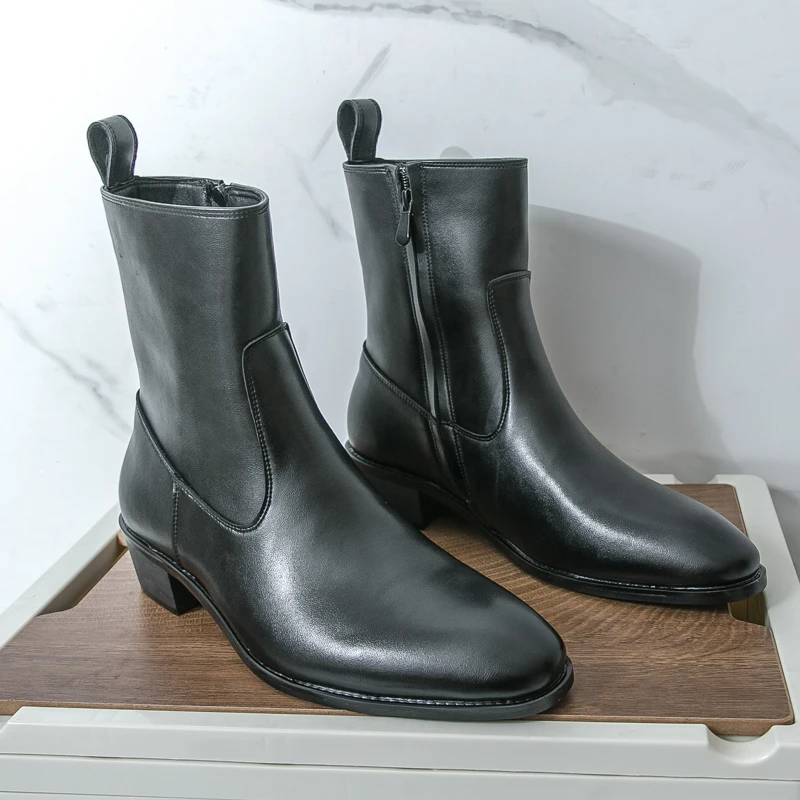 クラシックで快適なアンクルブーツ、ボタスファッション、メンズ - Men Shoes Classic のレビューと価格