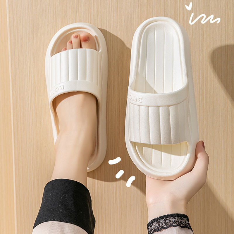 夏素敵な無地ホームスリッパ女性男性用ノンスリップEVAバスル - Men'S Shoes Non Slip のレビューと価格