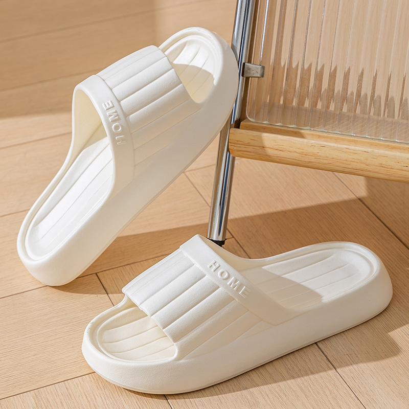 夏素敵な無地ホームスリッパ女性男性用ノンスリップEVAバスル - Men'S Shoes Non Slip のレビューと価格