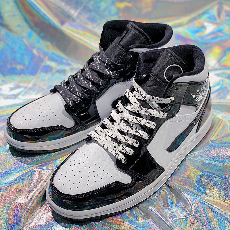 男性と女性のためのカラフルなスプラッシュレース,靴ひも,フラ - Men Shoes White Colour のレビューと価格