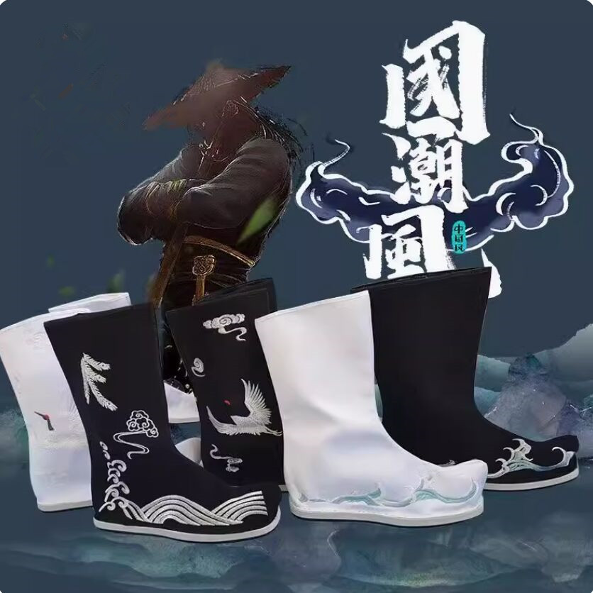 女性のための伝統的な戦士の靴,アンティーク生地の靴,コスプレ - Men Shoes White Colour のレビューと価格