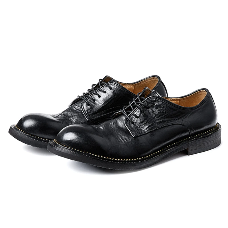 メンズカジュアルレースアップシューズ,手作りの本革スニーカー - Men Shoes Must Have のレビューと価格