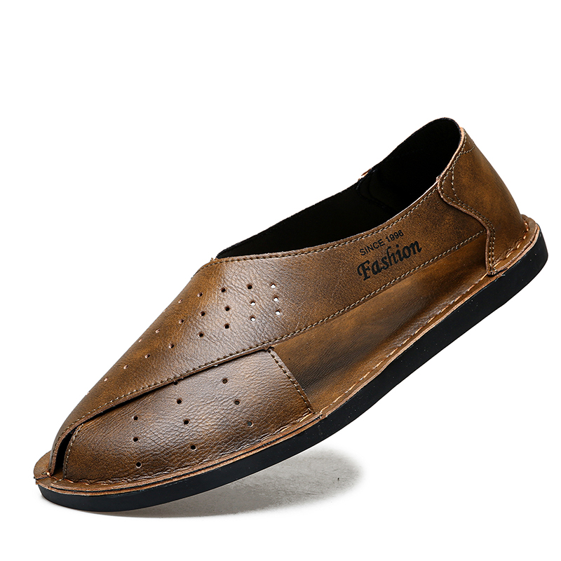 ClaWave 男性手作りカジュアルサンダル夏中空アウト通気 - Men Shoes Eu To Us のレビューと価格