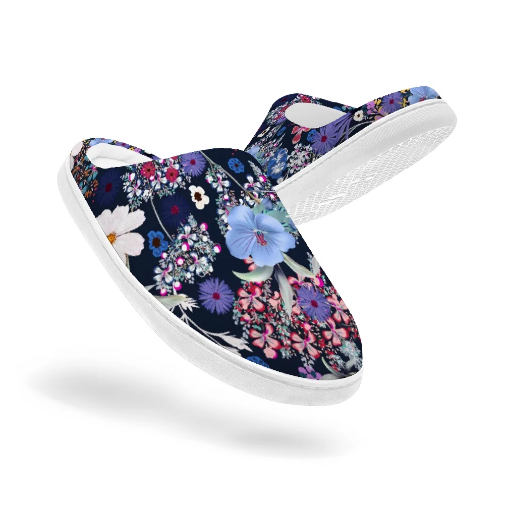 クラシックな花柄プリントのコットン製スリッパ、高品質のプラッ - Men Shoes Classic のレビューと価格