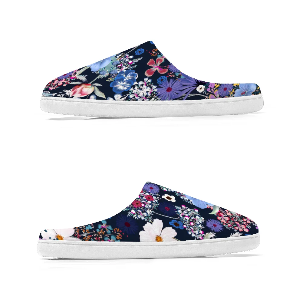 クラシックな花柄プリントのコットン製スリッパ、高品質のプラッ - Men Shoes Classic のレビューと価格