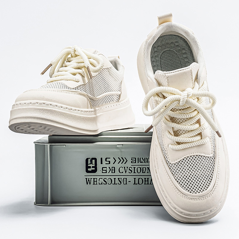 メンズ通気性メッシュプラットフォームスケートシューズ夏軽量カ - Men Shoes Eu To Us のレビューと価格