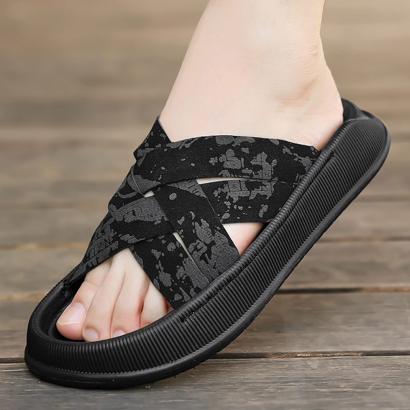 男性ファッション夏カジュアルワンバンドスライドサンダル軽量耐 - Men Shoes Eu To Us のレビューと価格