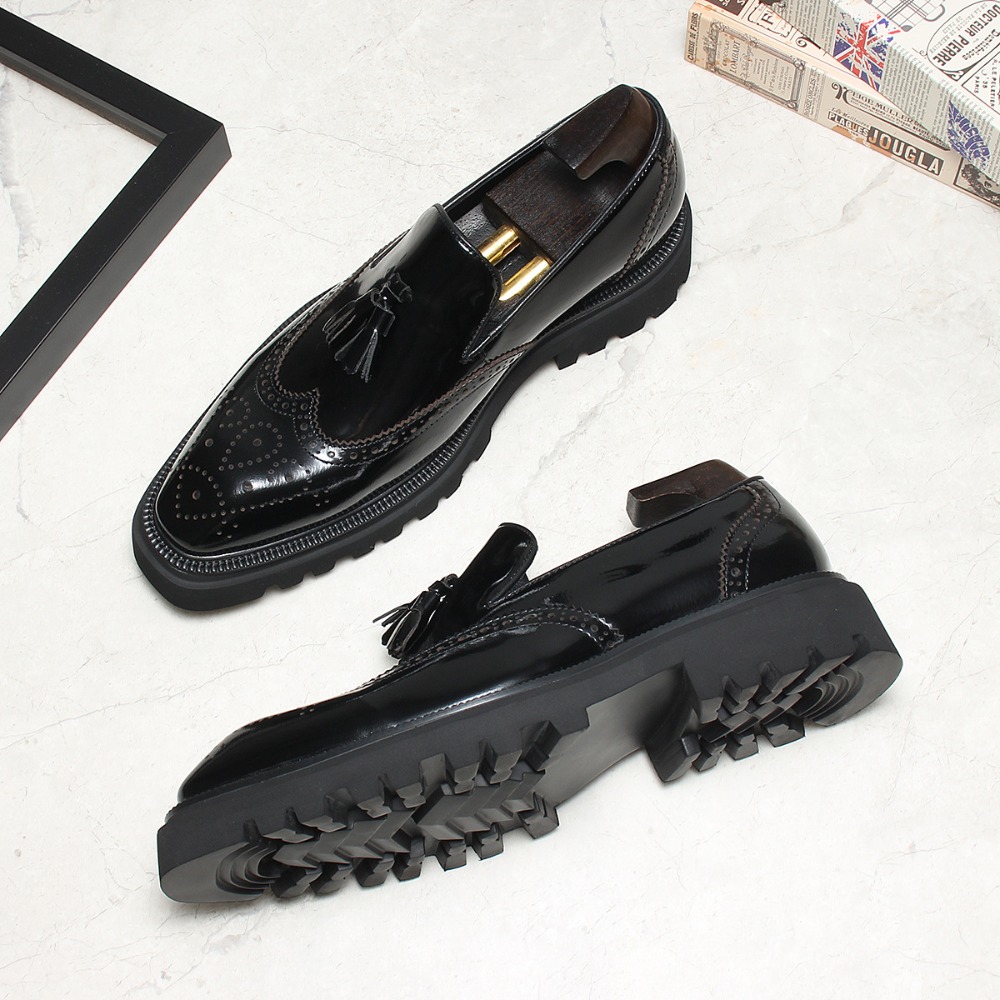 メンズカジュアルビジネスレザーシューズ メンズバックルスクエ - Men Shoes Eu To Us のレビューと価格