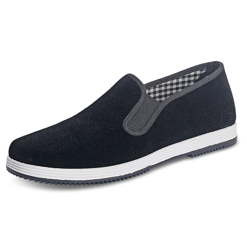 老北京の男女兼用シューズは通気性があり、快適でカジュアル、運 - Men Shoes Black のレビューと価格