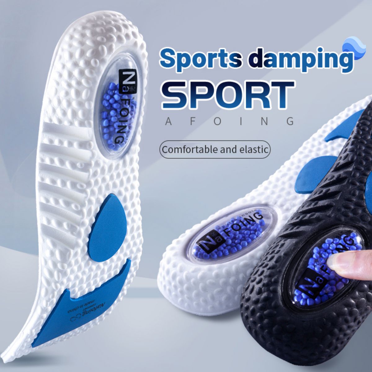 1ペアアップグレードスポーツ衝撃吸収インソールpuメモリーフ - Men'S Shoes With Memory Foam のレビューと価格