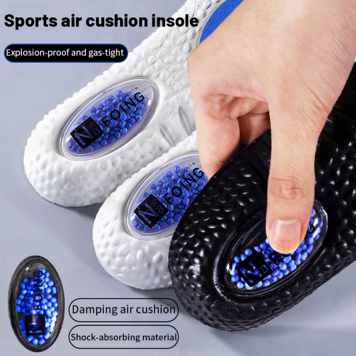 1ペアアップグレードスポーツ衝撃吸収インソールpuメモリーフ - Men'S Shoes With Memory Foam のレビューと価格
