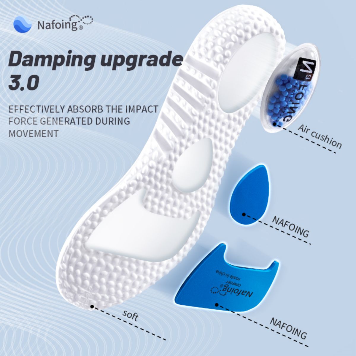 1ペアアップグレードスポーツ衝撃吸収インソールpuメモリーフ - Men'S Shoes With Memory Foam のレビューと価格