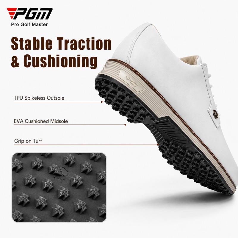 PGM メンズ牛革ゴルフシューズ スパイクレス アンチスリッ - Men Shoes Eu To Us のレビューと価格