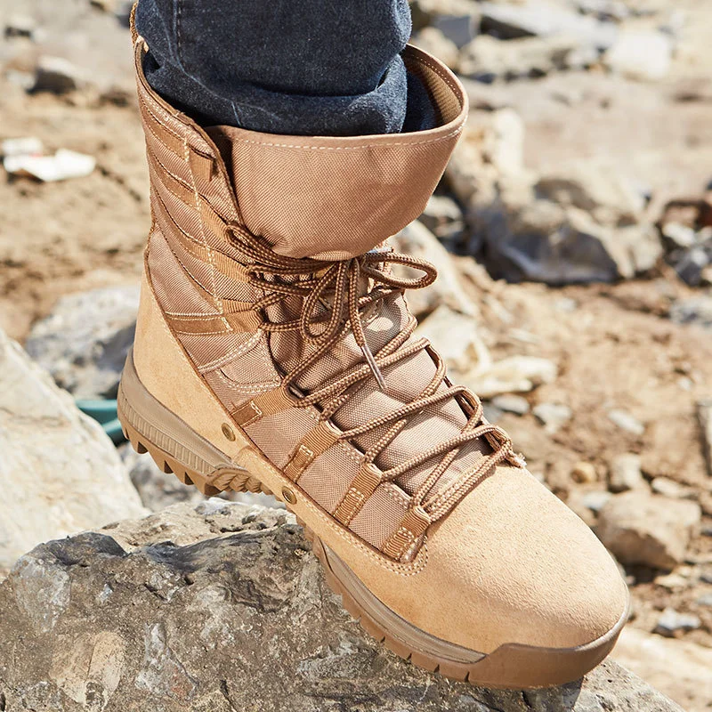 ホットタクティカルEU 38-46ハイチューブデザートブーツ - Men Shoes Eu To Us のレビューと価格
