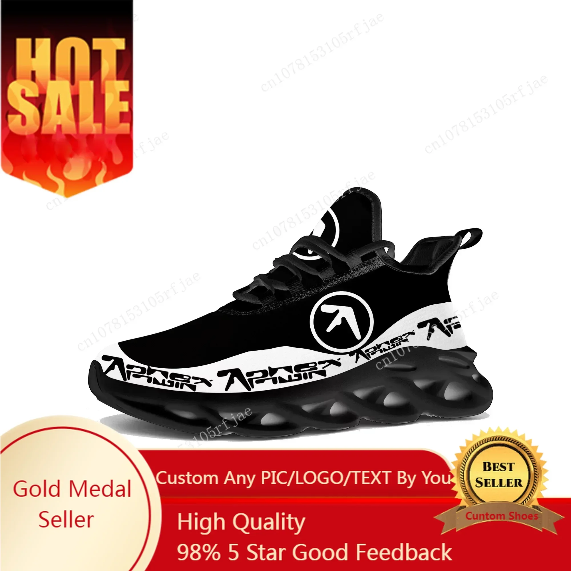 Aphex Twin フラットスニーカー メンズ レディース - Men Shoes Black のレビューと価格
