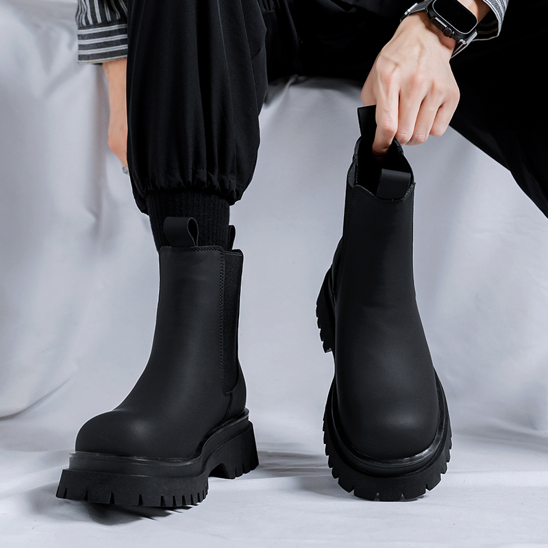 2026プラットフォームブラックハイカットブーツ メンズ ハ - Men Shoes H&M のレビューと価格