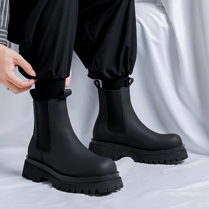 2026プラットフォームブラックハイカットブーツ メンズ ハ - Men Shoes H&M のレビューと価格