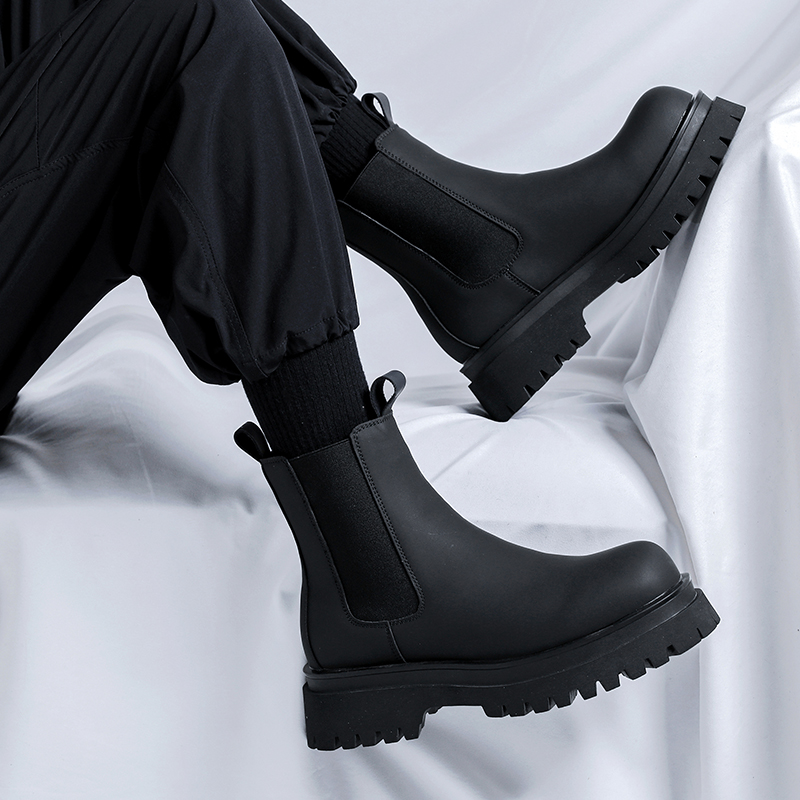 2026プラットフォームブラックハイカットブーツ メンズ ハ - Men Shoes H&M のレビューと価格