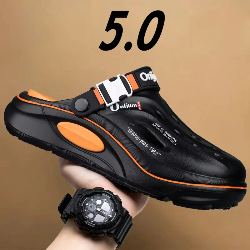 ニュークラシック夏下駄男性スリッパ通気性ガーデンシューズ E - Men Shoes Classic のレビューと価格
