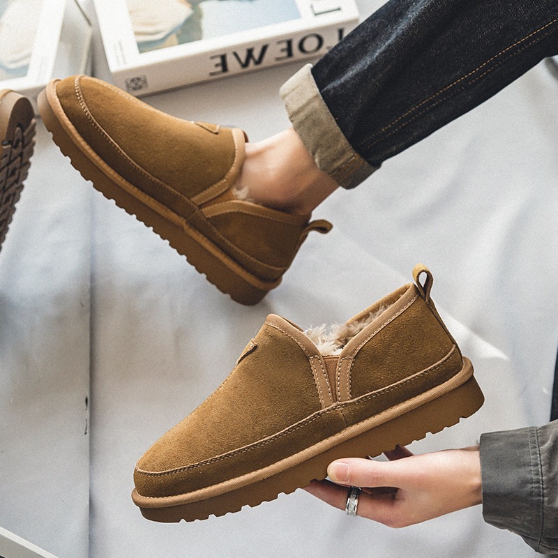冬用男女兼用本革スノーブーツ2026新デザイン女性用ファッシ - Men Shoes Classic のレビューと価格