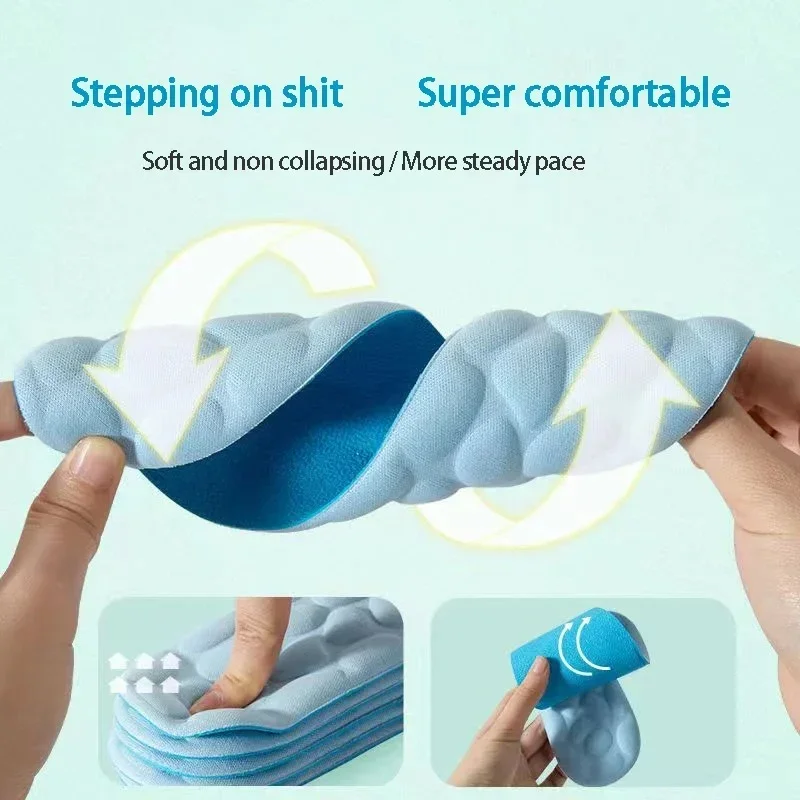 2/4 個ソフトマッサージ低反発インソールスポーツランニング - Men'S Shoes With Memory Foam のレビューと価格