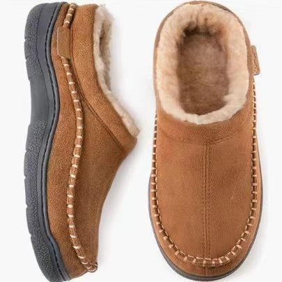 男性スリッパ冬屋内低反発ぬいぐるみ暖かい居心地の良い高級ハウ - Men'S Shoes With Memory Foam のレビューと価格