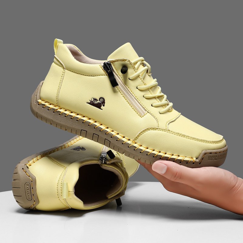 女性用スニーカー手作りレザーカジュアルシューズアウトドアソフ - Men Shoes Classic のレビューと価格